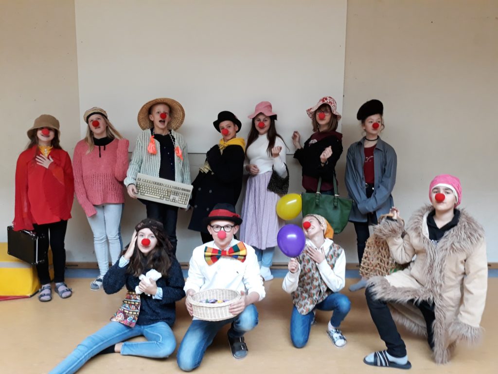 Clowngruppe am Tag der offenen Tür 2019