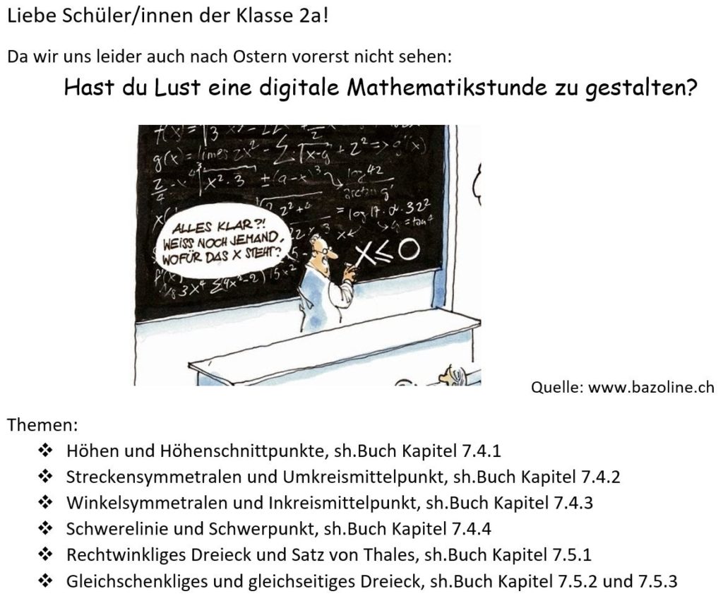 Schüler*innen der 2a unterrichten Mathematik Meinhardinum Schüler*innen der 2a unterrichten Mathematik Meinhardinum